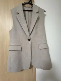 テーラードベストZ ベージュ Mサイズ