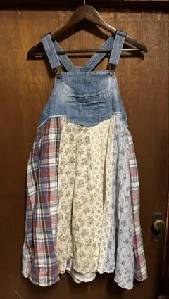 オシュコシュ ノースリーブワンピース パッチワーク アメリカ製