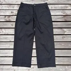 美シルエット◆リーバイスSTA-PRESTワイドレッグチノパンツ黒W30スタプレのサムネイル