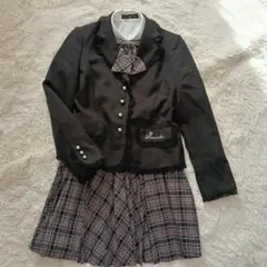 １６０【ヒロミチナカノ】卒服 スカートセットアップ フォーマル ブラック