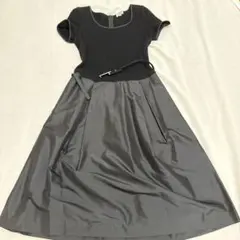 FOXEYフォクシー40サイズワンピース美品ベルト付き黒