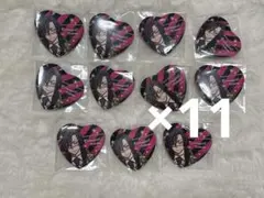 桃源暗鬼 ハート 缶バッジ バニー 桃華月詠×11