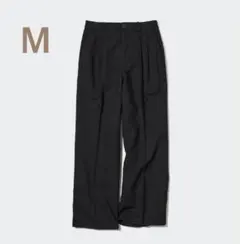 【弓月さま専用】リネンブレンドタックワイドパンツ