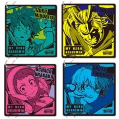 僕のヒーローアカデミア　一番くじ　ラバーキーホルダー4点　出久　焦凍　お茶子