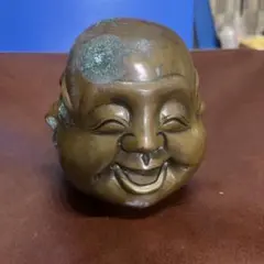 三面像 金属製 オブジェ 置物　ブロンズ製？