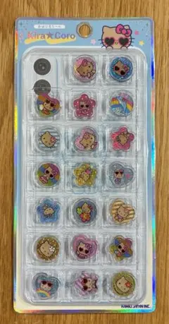 おはじきシール キラコロ 日焼けキティ サンリオ カミオジャパン