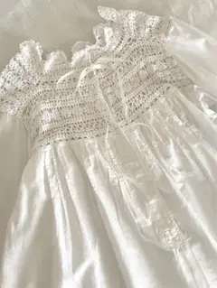 フランスアンティーク ロングワンピース