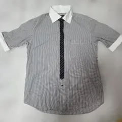 COMME CA ISM ストライプ 半袖シャツ M