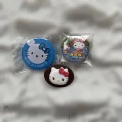 ハローキティ 缶バッジ 2点 ボタン