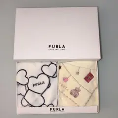 FURLA タオルハンカチセット【箱入り・新品未使用】