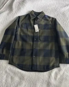 新品 UNIQLO オーバーシャツジャケット Mサイズ オリーブ