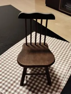 カントリー雑貨、木製お人形さん用、ミニサイズ椅子