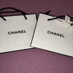 CHANEL ホワイト 小型 バッグ 2個セット
