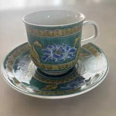 九谷焼カップ＆ソーサー 1客 陶磁器