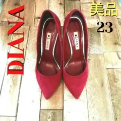 ❀美品❀DIANAダイアナレディースパンプスレッド