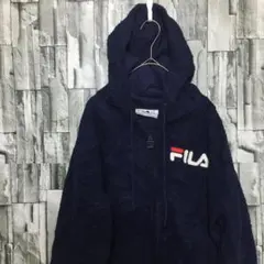 FILA フィラ　フリース パーカー＊ネービー Lサイズ　＃F-7-2