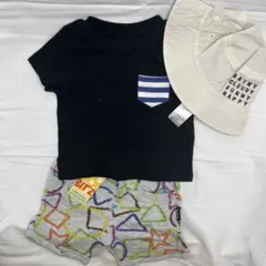 キッズ90サイズセット　トップス　ボトムス　90サイズ　帽子48のサムネイル