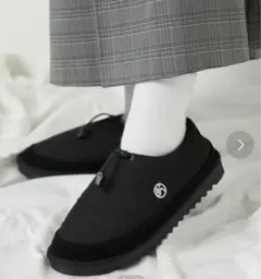 フリークスストア　キルティング　スリッポン　モックシューズ　靴　黒　25cm