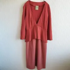 ✨シビラ✨長袖ワンピース【M】ひざ丈ワンピース レンガ色