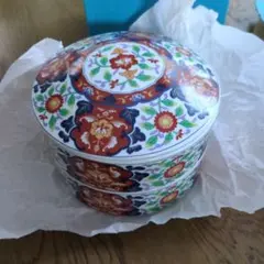 未使用☆有田焼 醍醐窯 古伊万里 二段皿