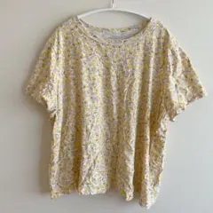 オールドネイビー 花柄 半袖 クルーネック XL 黄 色 綿100% ゆったりのサムネイル