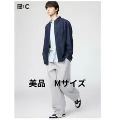 最終値下げ 美品　ユニクロc スウェットワイドパンツ　M グレー