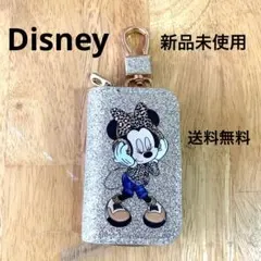 ★新品未使用★Disney ★ミニースマートキーケース ★シルバー ★送料無料