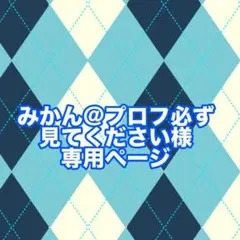 みかん@プロフ必ず見てください様専用ページ