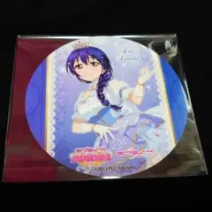 ①　園田海未　コースター　GiGOコラボカフェ　ラブライブ！　μ's