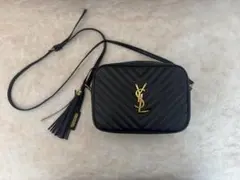 YSL ブラック ショルダーバッグ タッセル付き