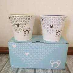 ディズニー　ミッキーマウス　陶器カップ2個セット