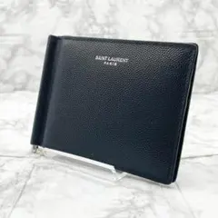 ✨未使用級 付属品完備✨サンローラン マネークリップ キャビアスキン