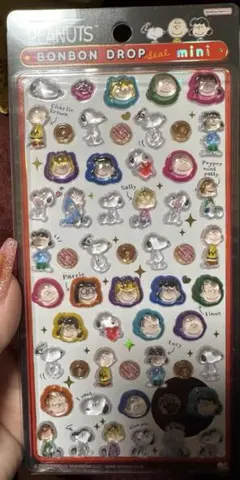 正規　ピーナッツ ボンボンドロップミニシール スヌーピー　うるちゅる　プリン