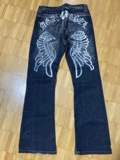 Japanese label ダメージ加工 刺繍 フレアデニム お兄系 Vkei Japanese label ダメージ加工 刺繍 フレアデニム お兄系 Vkei - メルカリ