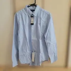 新品TOMMY HILFIGER オックスフォードシャツ ライトブルー Lのサムネイル