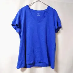 タルボット 美品 VネックTシャツ ブルー XL 大きいサイズ 爽やか 夏服のサムネイル