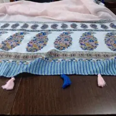 ボタニカル柄大判ストール・ショール