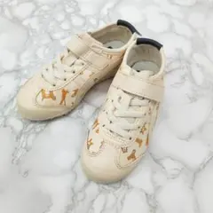 Onitsuka Tigerオニツカタイガー キッズ スニーカー アイボリー美品