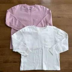 ソフトタッチクルーネックＴシャツ 2色セット　120