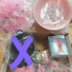 BT21 LUCKY COOKY モノトーン マスコット等々6点セット★グク★