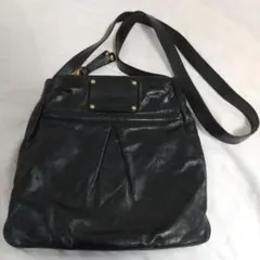 マークジェイコブス MARC JACOBS ブラックレザーショルダーバッグ 美品