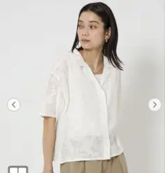 green label relaxing ジャガード オープンカラー シャツのサムネイル