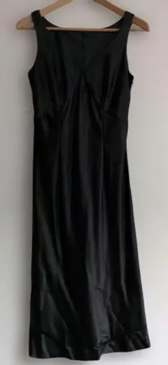 ミッシェルクラン パーティードレス フォーマル シルク100%　ブラック