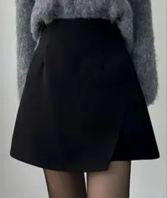 louere インナーパンツ付ラップ風ミニスカート