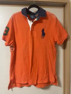 Polo Ralph Lauren オレンジ ポロシャツ　ビッグポニーLLサイズ