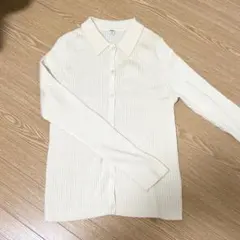 ユニクロ　エクストラファインメリノリブポロカーディガン