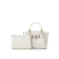 サマンサベガ♡ホワイト リボン付きトートバッグ　ショルダーバッグ