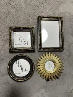 新郎新婦用フォトフレームセット