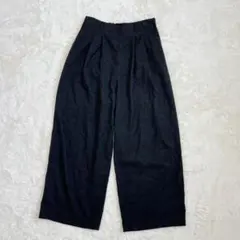◆ニコアンド　タックワイドパンツ　 シンプル　ウエストゴム　綿　大きめ