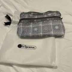 LeSportsac パターンプリント ポーチ　グレー